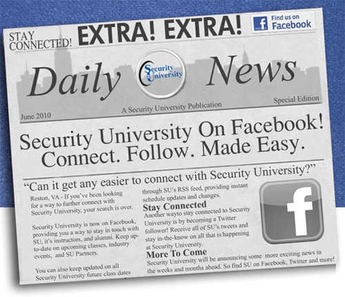 Security University now on Facebook!